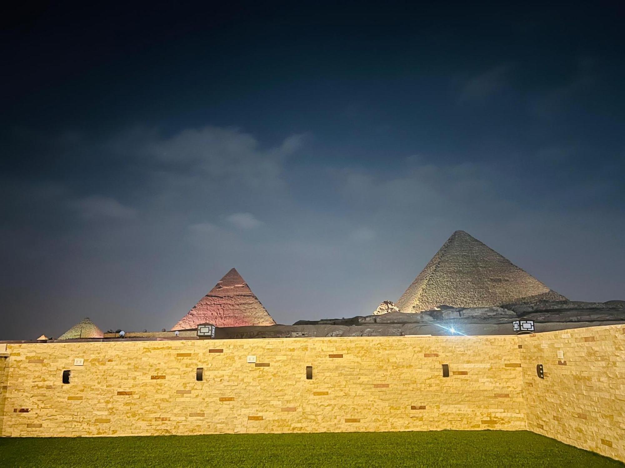 New Scarab Pyramids View Hotel Kafret el-Gabal Kültér fotó