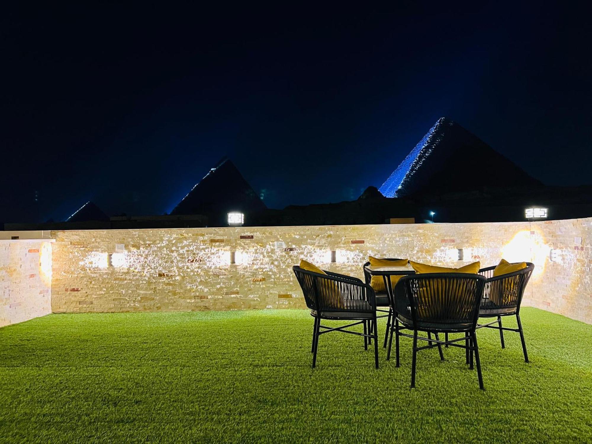 New Scarab Pyramids View Hotel Kafret el-Gabal Kültér fotó