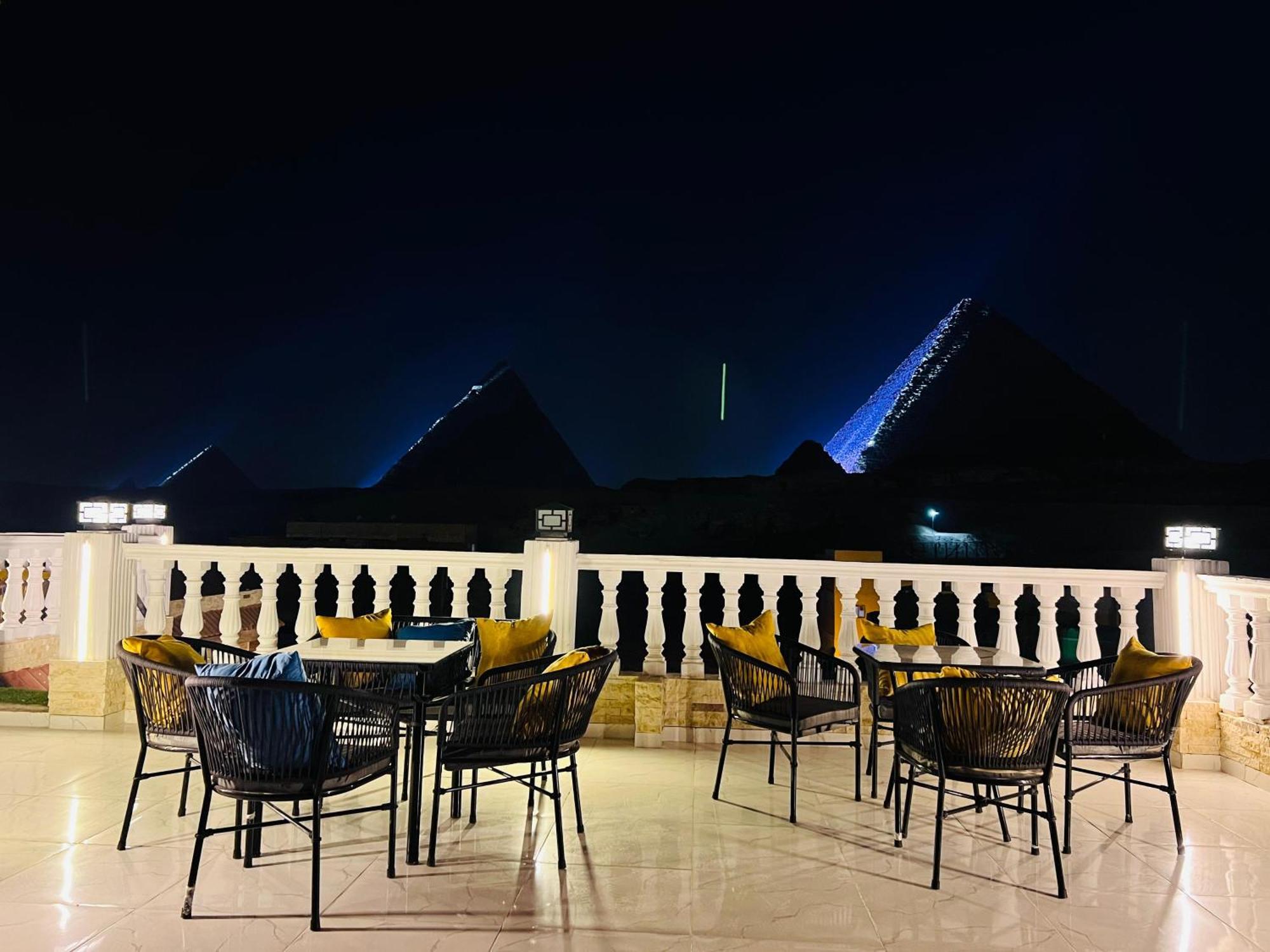 New Scarab Pyramids View Hotel Kafret el-Gabal Kültér fotó